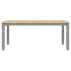 vidaXL Dining Set Panama Grey Solid Pine Wood Large Seats Many