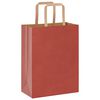 vidaXL Paper Bags 50 pcs with Handles Red 21x11x28 cm