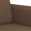 vidaXL 2-seater Sofa Brown Fabric (100% Polyester), Metal, Textilene Small