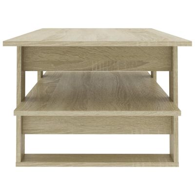 vidaXL Coffee Table Sonoma Oak 43.3"x21.7"x16.5" Engineered Wood