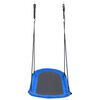 vidaXL Nest Swing Blue and Black Steel Frame 64.9x27.6 in