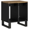 vidaXL Side Table Honey Brown, Black