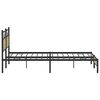 vidaXL Bed Frame Sonoma Oak Steel, Engineered wood Full Bed Frame
