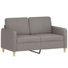 vidaXL Sofa Set Taupe Fabric (100% polyester), metal, textilene, plywood