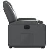vidaXL Electric Stand Up Recliner Chair Gray Faux Leather, Metal, Plywood