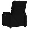 vidaXL Massage Recliner Chair Black Polyester Fabric, Metal, Plywood Large