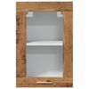vidaXL Hanging Glass Cabinet Old wood Engineered wood Medium