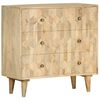 vidaXL Drawer Cabinet 29.5"x13.8"x29.5" Solid Mango Wood