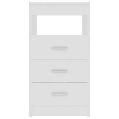 vidaXL Drawer Cabinet White 15.7"x19.7"x29.9" Engineered Wood