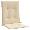 vidaXL Lowback Chair Cushion Set of 4 Beige Oxford fabric (100% polyester)