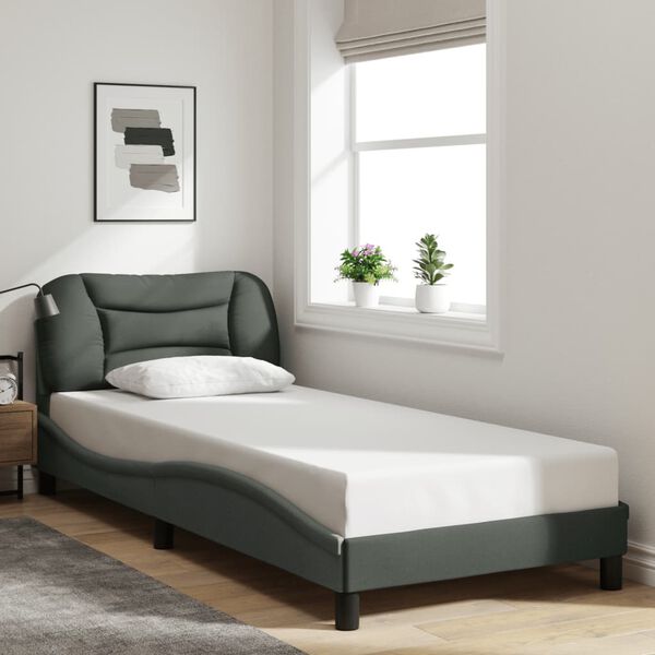 vidaXL Bed Frame Dark grey