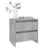 vidaXL Bedside Cabinet Concrete Grey Engineered Wood Small