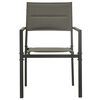 vidaXL Garden Chair Set of 4 Grey and anthracite