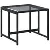 vidaXL Garden Dining Set Black