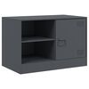 vidaXL TV Cabinet Set of 2 Anthracite Cold-rolled steel Medium