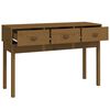 vidaXL Console Table Honey Brown Solid Pine Wood 45 in Storage
