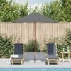 vidaXL Garden Parasol Anthracite Polyester, Laminated bamboo, Hardwood