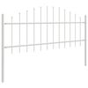 vidaXL Garden Fence White 1020 x 75 cm