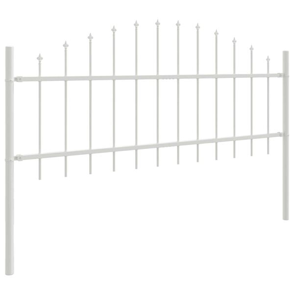 vidaXL Garden Fence White 1020 x 75 cm
