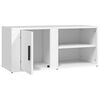 vidaXL TV Cabinet Set of 2 White Engineered Wood Medium TV Cabinet