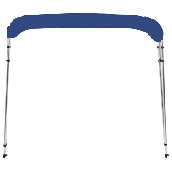 vidaXL 4 Bow Bimini Top Blue 95.7"x70.9"x53.9"