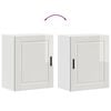 vidaXL Kitchen Wall Cabinet High gloss white Engineered wood Medium
