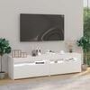 vidaXL TV Cabinet Set of 2 High gloss white Engineered wood TV Cabinet