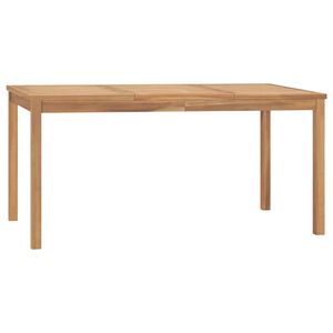 vidaXL Dining Table Warm brown Solid Teak Wood Large Durable