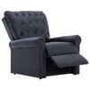 vidaXL Reclining Chair Black Faux leather, Cotton, Polyester, PVC Standard