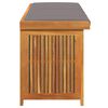 vidaXL Cushion Box Brown Solid Acacia wood Large Storage Cushion Box