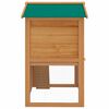 vidaXL Rabbit Hutch Brown Solid pine wood Large Rabbit Hutch