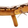 vidaXL Sunlounger Set of 2 Taupe Solid acacia wood Extra Long Foldable