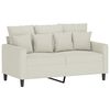 vidaXL Sofa Set Cream Velvet (100% polyester), metal, textilene, plywood