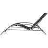 vidaXL Sun Lounger Black Aluminum, Textilene, Polyester, Powder-Coated Steel