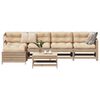 vidaXL Garden Sofa Set Natural Pine Solid pine wood, Plywood Medium