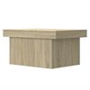 vidaXL Coffee Table Sonoma oak Engineered wood 39.4 x 21.7 x 15.7 in