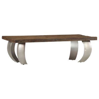 vidaXL Opium Coffee Table Reclaimed Wood and Steel 43.3"x23.6"x13.8"