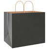vidaXL Paper Bags 250 pcs with Handles Black 32x22x28 cm