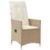vidaXL Reclining Garden Chair Set of 2 Beige