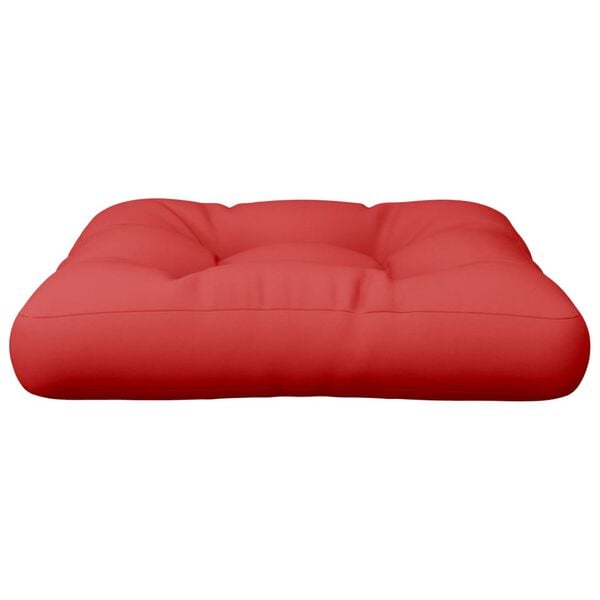 vidaXL Pallet Cushion Red Polyester 7.8" Water-resistant materials
