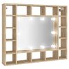 vidaXL Mirror Cabinet Sonoma Oak Engineered Wood, Glass Medium