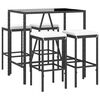 vidaXL Garden Bar Set Black