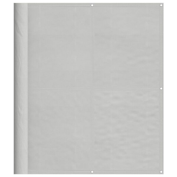 vidaXL Balcony Screen Light Grey 47.2x157.5" 100% Polyester Oxford