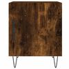 vidaXL Bedside Cabinet Smoked Oak Engineered Wood Compact