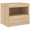 vidaXL Bedside Cabinet Set of 2 Sonoma oak Engineered wood Medium