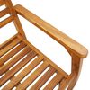 vidaXL Garden Chair Set of 4 Brown Solid Acacia wood