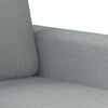 vidaXL Sofa Chair Light grey Polyester, metal, textilene, foam Single