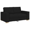 vidaXL Sofa 3 pcs Black 86.61 x 31.50 x 33.07 in Linen-blend Fabric