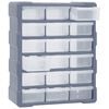 vidaXL Multi-drawer Organizer with 18 Middle Drawers 15"x6.3"x18.5"