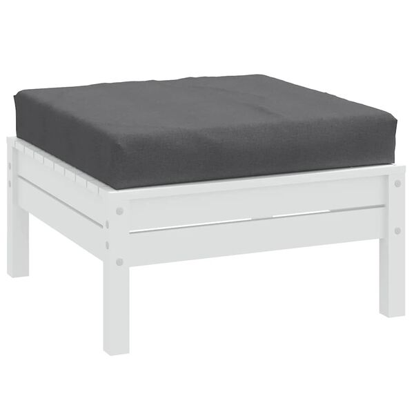 vidaXL Pallet Cushion Melange Anthracite 100% Polyester